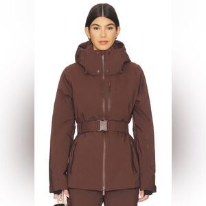 Halfdays Aston Jacket Spiked Cocoa Brown Belted Ski Jacket XS NWT